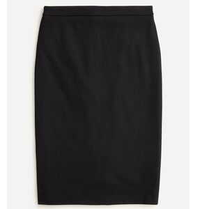 J. Crew No. 2 Pencil Skirt in Black Stretch Twill